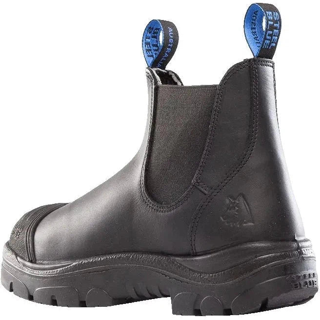 Steel Blue Men's Hobart Scuff Steel Toe Slip Resistant Work Boot -Black- 812967 - Overlook Boots