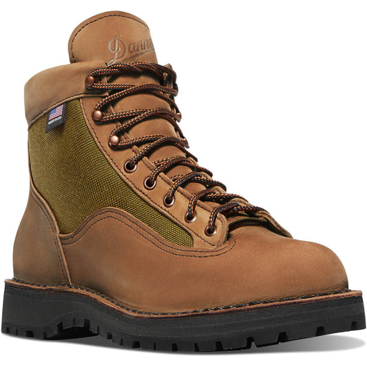 Danner Men's Light II 6" Waterproof USA Made Hiking Boot - Brown - 33000 6 / Wide / Brown - Overlook Boots