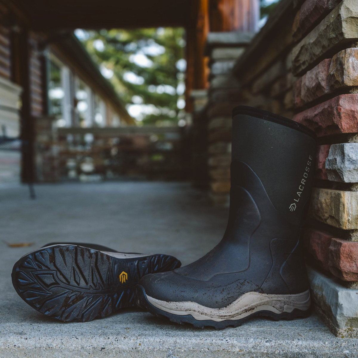 Lacrosse Men's Alpha Agility 12" Waterproof Pull On Field Work Boot -Brown- 336880 - Overlook Boots