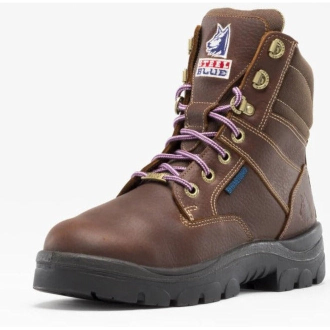 Steel Blue Women's Southern Cross Side Zipper 6" Waterproof Steel Toe MG Work Boot - 892853 - Overlook Boots