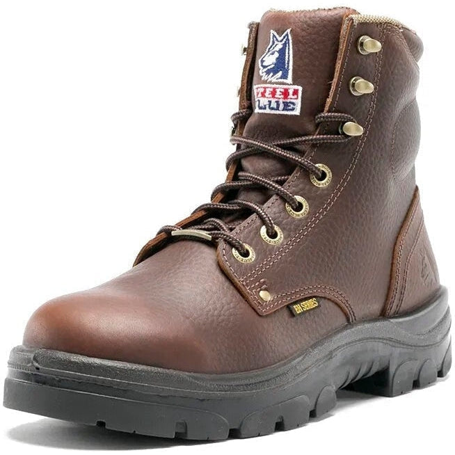 Steel Blue Men's Argyle 6" Waterproof Soft Toe Waterproof Work Boot - Oak - 810952 - Overlook Boots