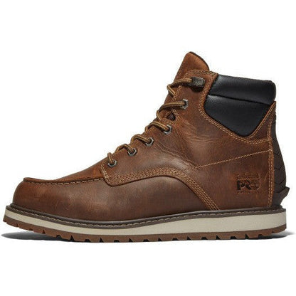 Timberland Pro Men's Irvine 6" Soft Toe Wedge Work Boot- Brown- TB1A42TY214  - Overlook Boots