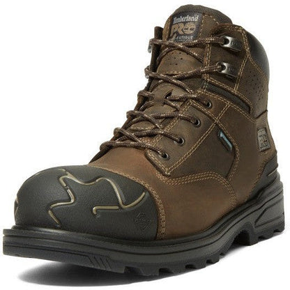 Timberland Pro Men's Magnitude 6" Composite Toe Waterproof Work Boot- Coffee- TB1A5QFJ214 - Overlook Boots