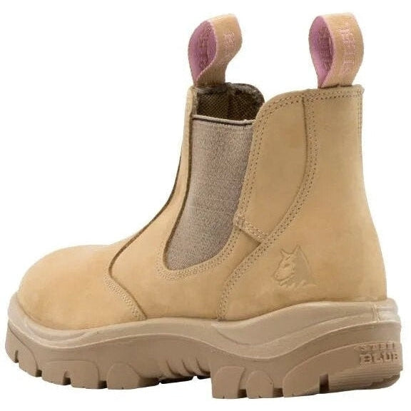Steel Blue Women's Hobart Ladies 6" Waterproof Steel Toe Romeo Work Boot - Sand - 812891 - Overlook Boots