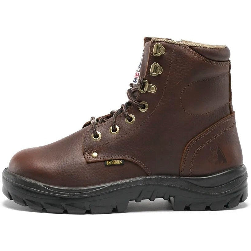 Steel Blue Men's Argyle 6" Waterproof Soft Toe Side Zipper Work Boot - Oak - 810951 - Overlook Boots