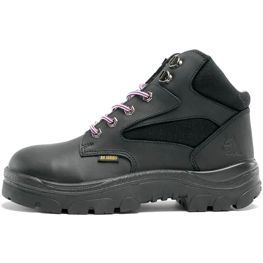 Steel Blue Women's Parkes 3.7" Waterproof Steel Toe Lace Up Work Boot - Black - 812898 - Overlook Boots