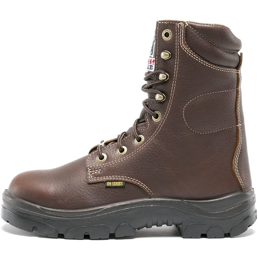 Steel Blue Men's Portland 8" Waterproof Soft Toe Lace Up Work Boot - Oak - 810955 - Overlook Boots
