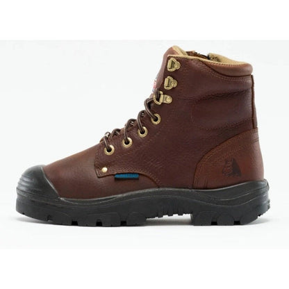 Steel Blue Men's Argyle Met Bump 6" Waterproof MG Steel Toe Side Zipper Work Boot - Oak - 862902 - Overlook Boots