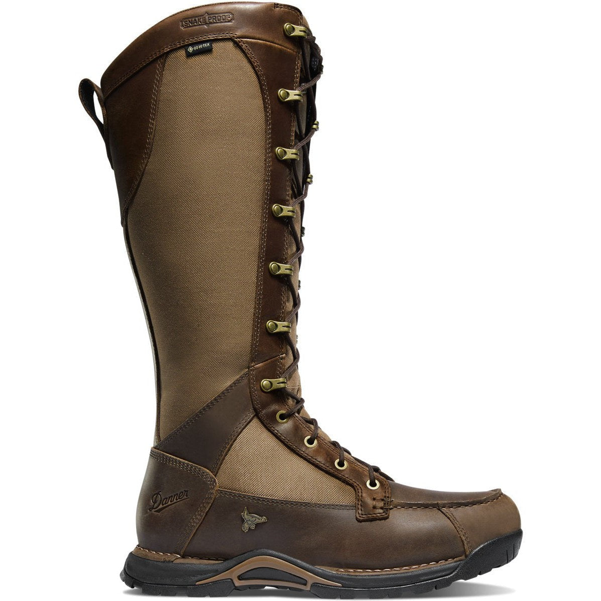 Danner Men's Sharptail 17" Side Zipper Snake Hunt Boot -Brown- 45041 7 / Medium / Brown - Overlook Boots