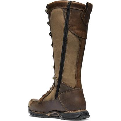 Danner Men's Sharptail 17" Side Zipper Snake Hunt Boot -Brown- 45041 - Overlook Boots
