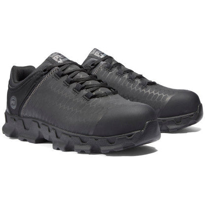 Timberland Pro Men's Powertrain Sport Alloy Toe Sneaker Work Shoe -Black- TB0A1Q3F001 7 / Medium / Black - Overlook Boots