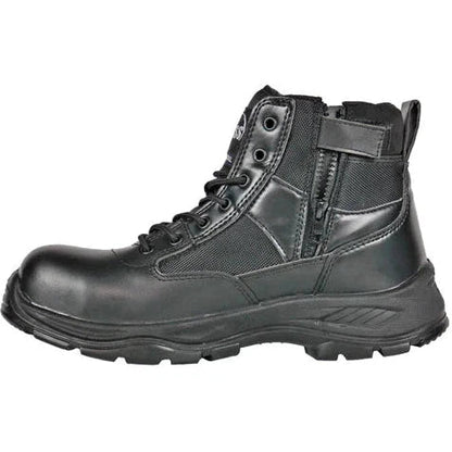 Hoss Men's Watchman 6" Composite Safety Toe Side Zipper Work Shoe - Black 50172 - Overlook Boots