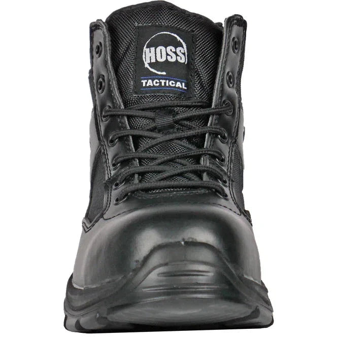 Hoss Men's Watchman 6" Composite Safety Toe Side Zipper Work Shoe - Black 50172 - Overlook Boots