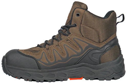 Hoss Men's Eric Hi Soft Toe Slip Resistant Hiker Work Boot- Brown - 50250 - Overlook Boots