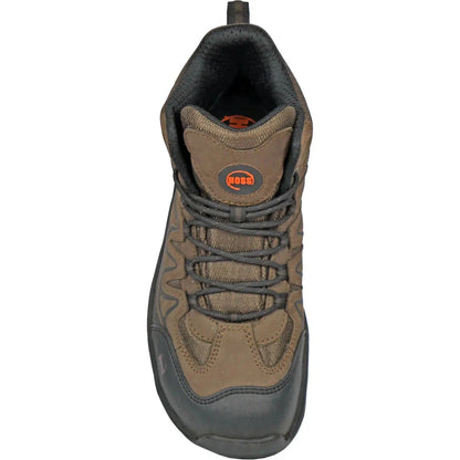 Hoss Men's Eric Hi Soft Toe Slip Resistant Work Shoe- Brown- 50250  - Overlook Boots