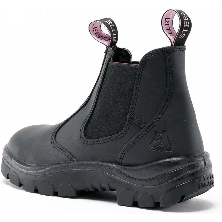 Steel Blue Women's Hobart 6" Soft Toe Waterproof Chelsea Work Boot -Black- 810891 - Overlook Boots