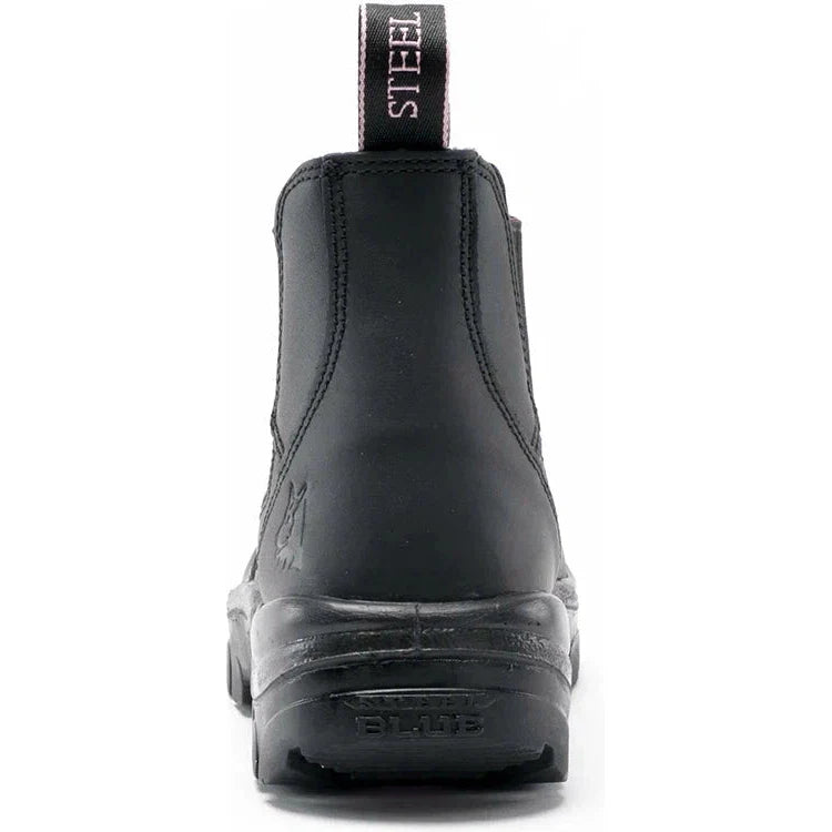 Steel Blue Women's Hobart 6" Soft Toe Waterproof Chelsea Work Boot -Black- 810891 - Overlook Boots