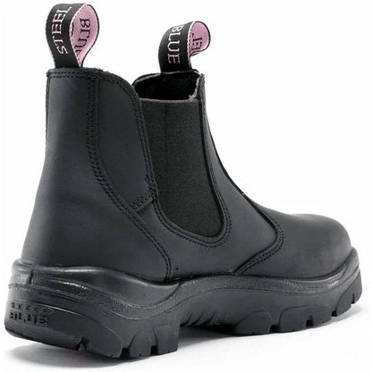 Steel Blue Women's Hobart 6" Soft Toe Waterproof Chelsea Work Boot -Black- 810891 - Overlook Boots