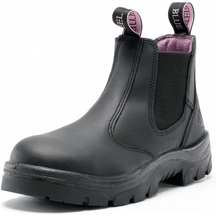 Steel Blue Women's Hobart 6" Soft Toe Waterproof Chelsea Work Boot -Black- 810891 - Overlook Boots