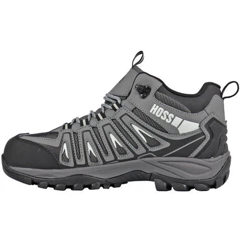 Hoss Men's Trail Composite Safety Waterproof Toe Work Boot - Grey 53023 - Overlook Boots
