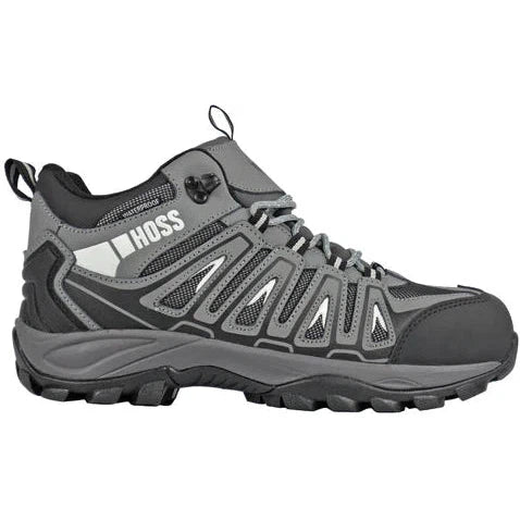 Hoss Men's Trail Composite Safety Waterproof Toe Work Boot - Grey 53023 - Overlook Boots