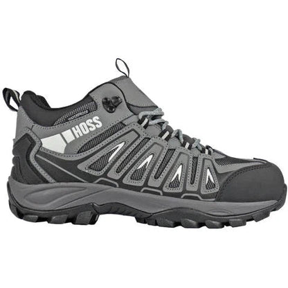 Hoss Men's Trail Composite Safety Waterproof Toe Work Boot - Grey 53023 - Overlook Boots