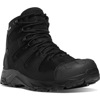 Danner Men's Downrange 6" Plain Toe Waterproof Slip Resistant Duty Boot -Black- 54021 6 / Medium / Black - Overlook Boots