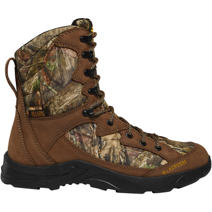 Lacrosse Men's Clear Shot 8" Waterproof Hunt boot - Mossy Oak - 542160 8 / Brown / Medium - Overlook Boots