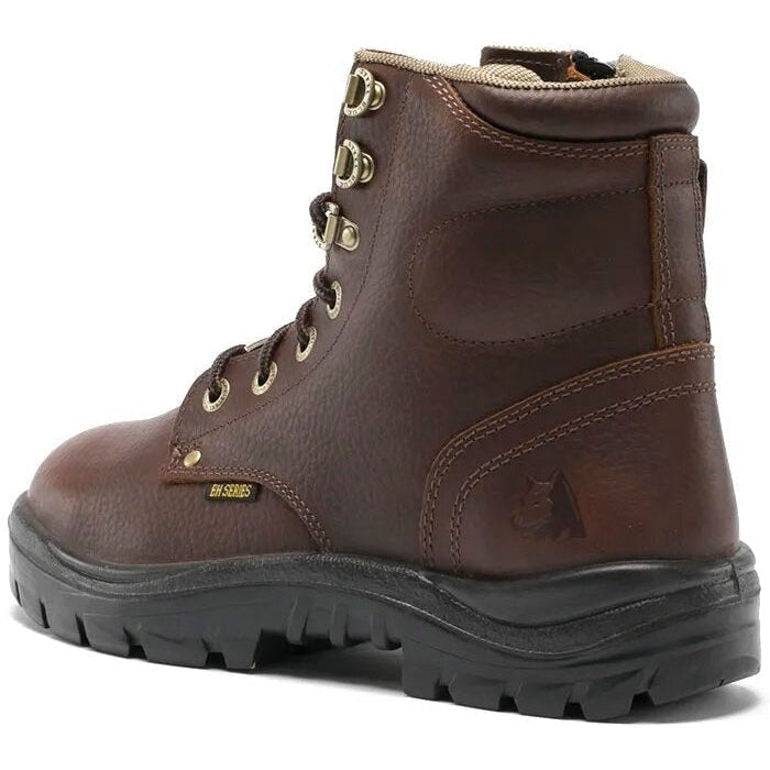 Steel Blue Men's Argyle 6" Waterproof Soft Toe Side Zipper Work Boot - Oak - 810951 - Overlook Boots