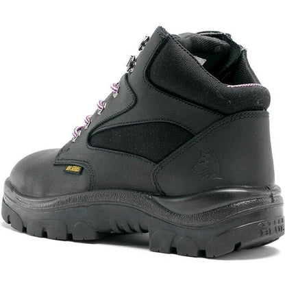 Steel Blue Women's Parkes 3.7" Waterproof Steel Toe Lace Up Work Boot - Black - 812898 - Overlook Boots