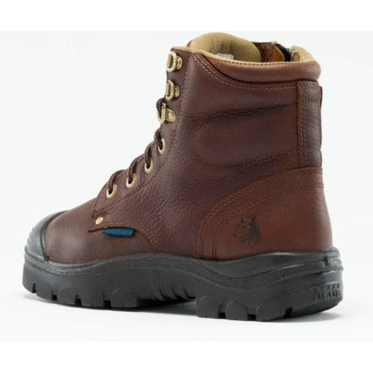 Steel Blue Men's Argyle Met Bump 6" Waterproof MG Steel Toe Side Zipper Work Boot - Oak - 862902 - Overlook Boots