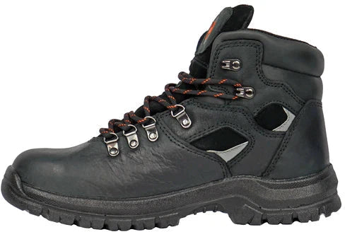 Hoss Men's Adam 6" Steel Toe Waterproof Slip Resistant Work Boot - Black 60122  - Overlook Boots