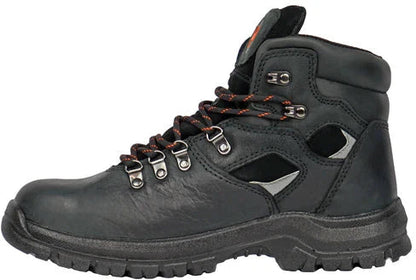 Hoss Men's Adam 6" Steel Toe Waterproof Slip Resistant Work Boot - Black 60122  - Overlook Boots