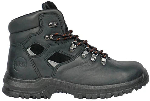 Hoss Men's Adam 6" Steel Toe Waterproof Slip Resistant Work Boot - Black 60122  - Overlook Boots