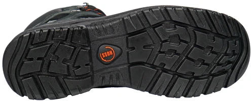 Hoss Men's Adam 6" Steel Toe Waterproof Slip Resistant Work Boot - Black 60122  - Overlook Boots