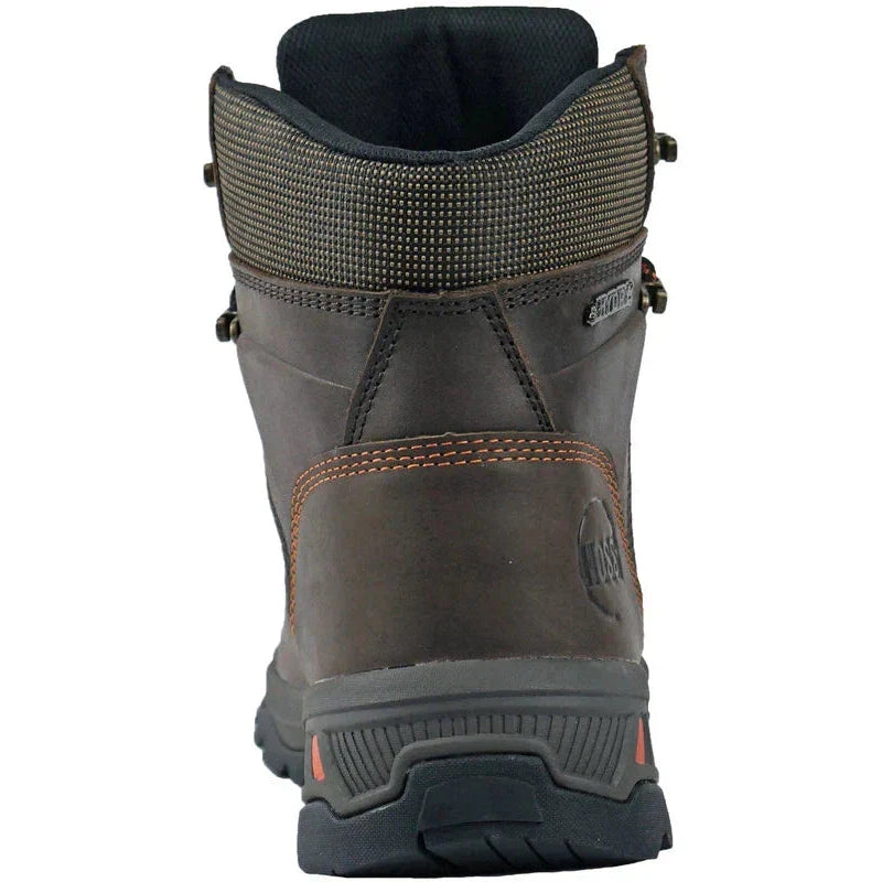 Hoss Men's Blizzard Waterproof Slip Resistant  400G Insulated Work Boot - Brown 60150  - Overlook Boots