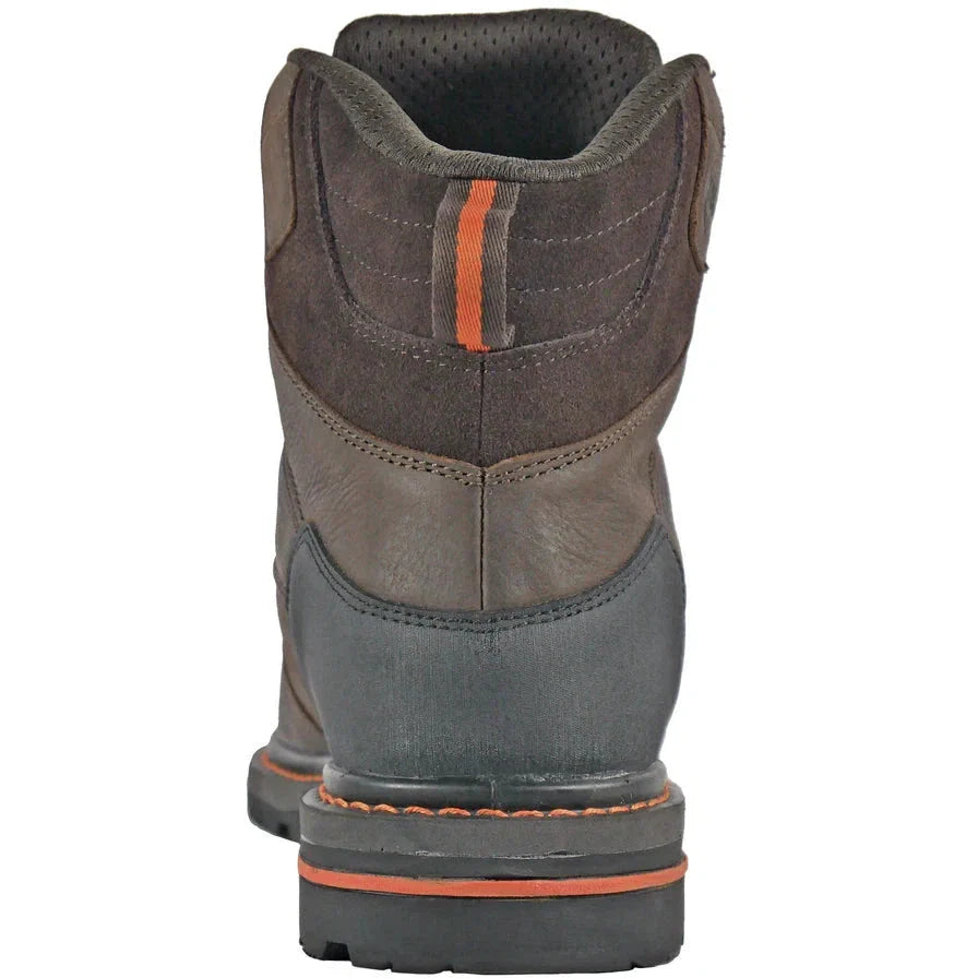 Hoss Men's Carson 6" Soft Toe Slip Resistant Work Boot - Brown 60414  - Overlook Boots