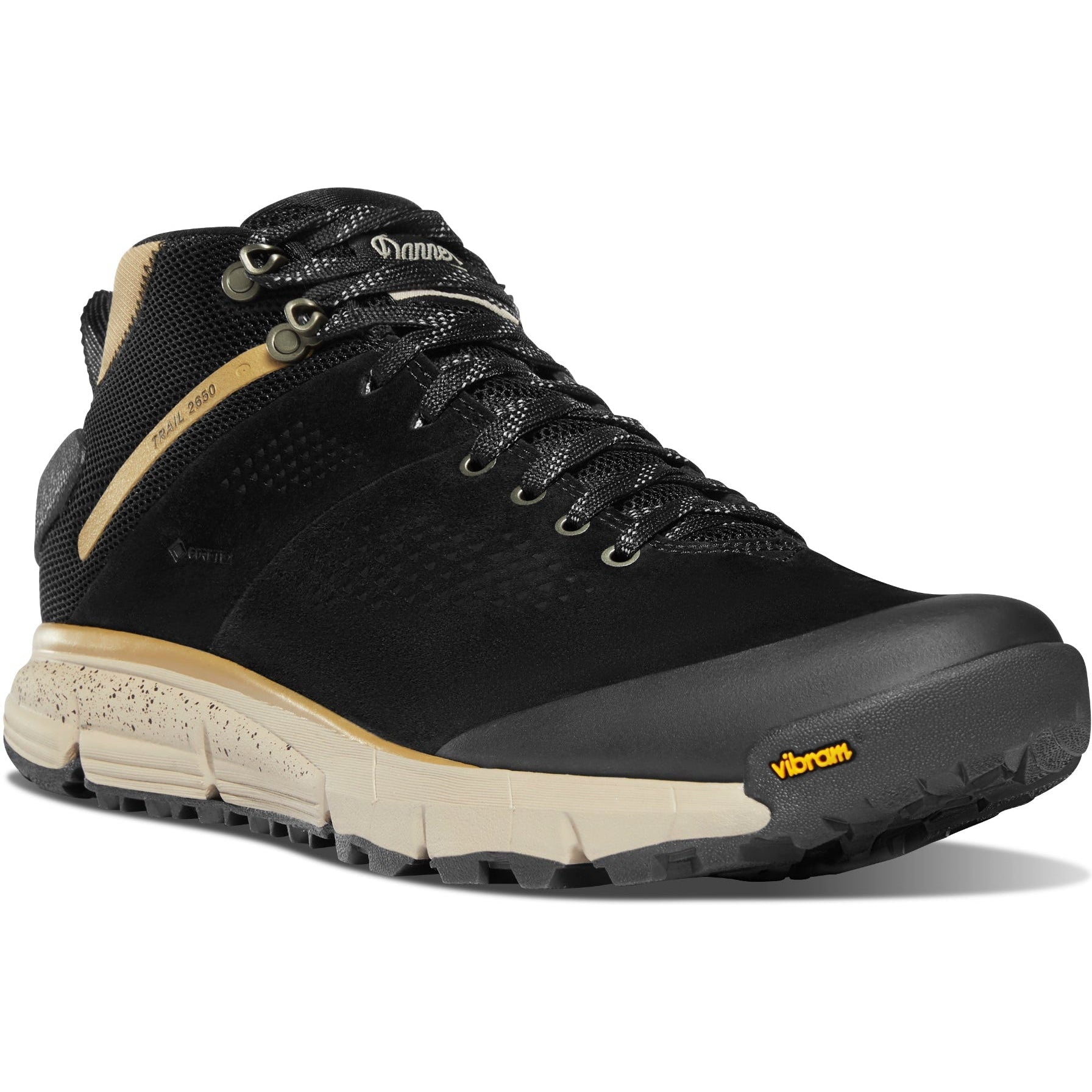 Danner Men's Trail 2650 GORE-TEX® Mid 4" Waterproof Hiking Shoe - Black - 61248 14 / Wide / Black - Overlook Boots