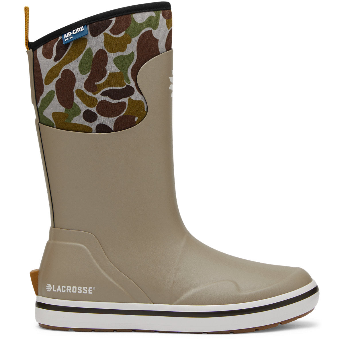 Lacrosse Women's Alpha 12" Slip Resistant Deck Work Boot - Camo - 621303 5 / Medium / Brown - Overlook Boots