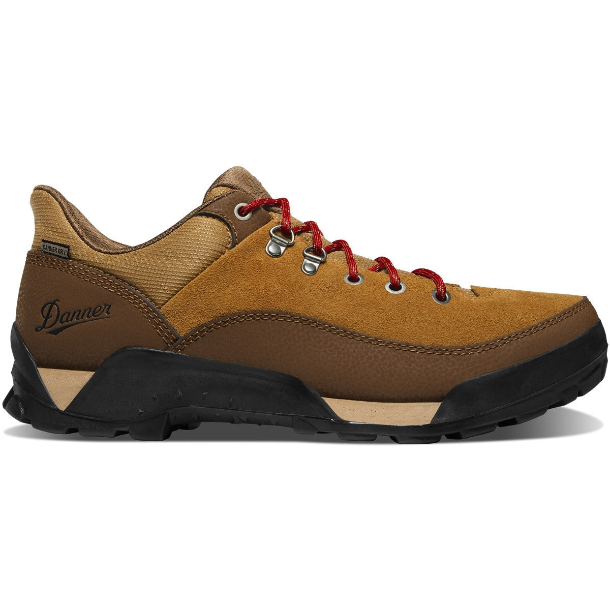 Danner Men's Panorama Low 4" Waterproof Hiking Shoe - Brown/Red - 63470 14 / Wide / Brown Red - Overlook Boots