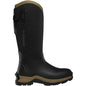 Lacrosse Women's Alpha Thermal 14" Waterproof Rubber Work Boot - Black - 644108 5 / Medium / Black/Tan - Overlook Boots