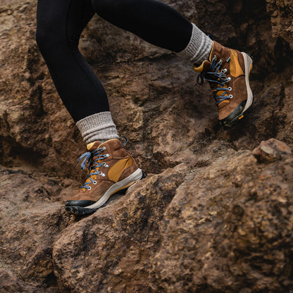 Danner Women's Inquire Mid 5" Waterproof Hiking Boot -Brown/Sand- 64534 - Overlook Boots