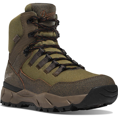 Danner Men's Vital Trail 6" Waterproof Hiking Boot - Brown/Olive - 65301 14 / Wide / Brown - Overlook Boots