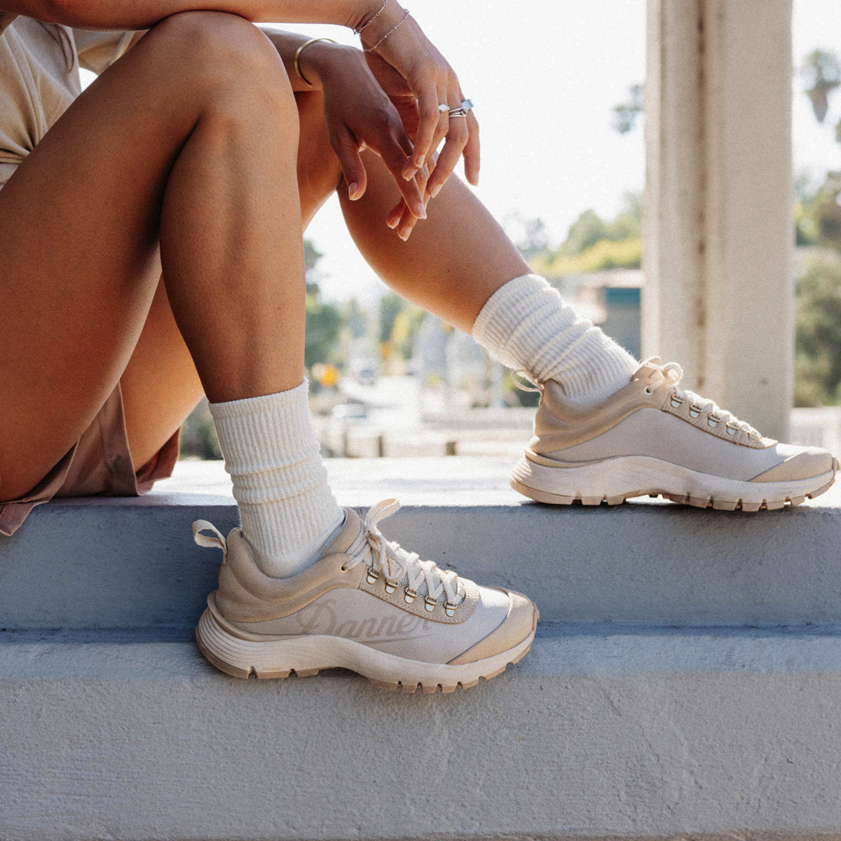 Danner Women's Trail Trainer 3" Outdoor Hike Shoe - Sand - 65402 - Overlook Boots