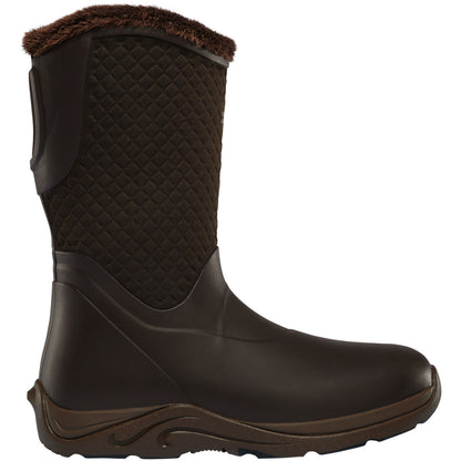 Lacrosse Women's Alpha Cozy 10" Soft Toe Waterproof Pac Rubber Boot - Brown - 656111 5 / Brown - Overlook Boots