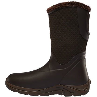 Lacrosse Women's Alpha Cozy 10" Soft Toe Waterproof Pac Rubber Boot - Brown - 656111 - Overlook Boots