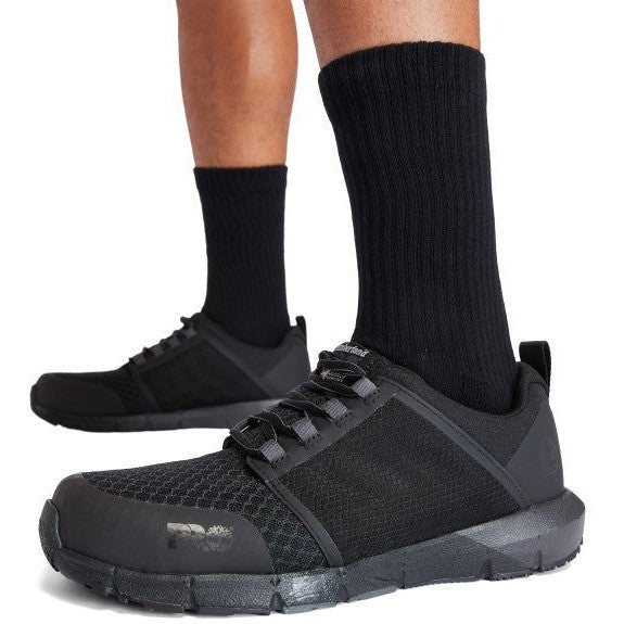 Timberland Pro Men's Radius Composite Toe Work Sneaker Shoe- Black- TB1A27W7001 - Overlook Boots