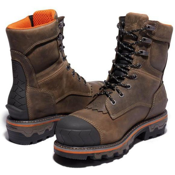 Timberland Pro Men's Boondock Heavy Duty Non-Metallic Toe Logger Composite Toe Waterproof Work Boot- TB0A29G9214 - Overlook Boots