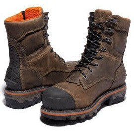 Timberland Pro Men's Boondock Logger Composite Toe Waterproof Work Boot- Brown- TB1A29G9214 - Overlook Boots