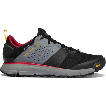 Danner Men's Trail 2650 Campo GORE-TEX® 3" Waterproof Hiking Shoe- Black/Red - 68960 - Overlook Boots